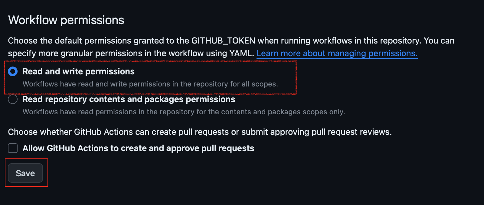 workflow permission