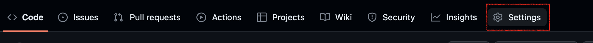 repository setting